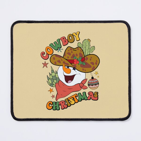 Item preview, Snowman Cowboy Hat Western Cactus Christmas designed and sold by ArtMeetsPizza.