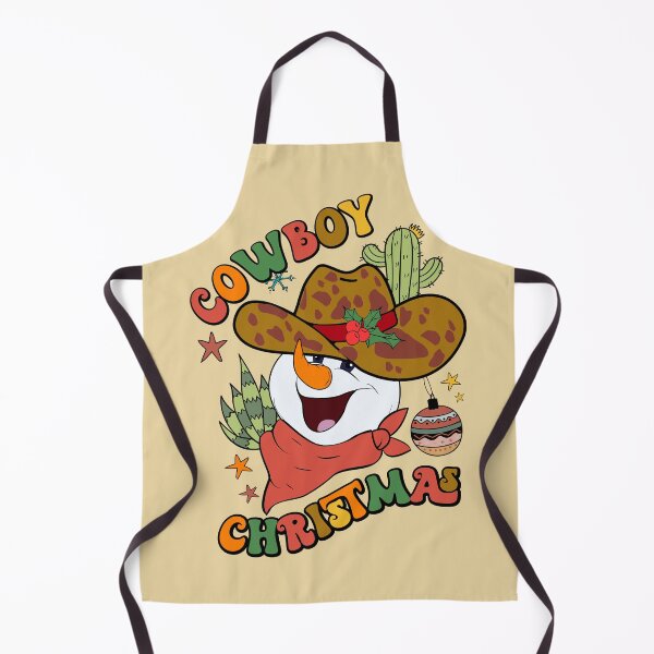 Item preview, Snowman Cowboy Hat Western Cactus Christmas designed and sold by ArtMeetsPizza.