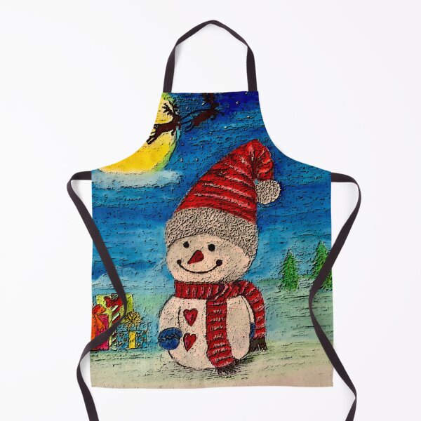 Item preview, Snowman Eagerly Awaiting Santa designed and sold by gleefulme.