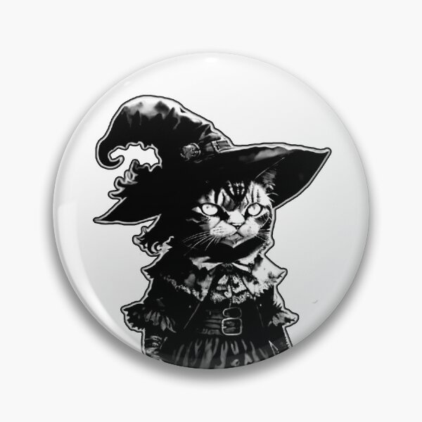 Item preview, Cute Witch cat Halloween  Hallows Eve Art  designed and sold by sdartproject.