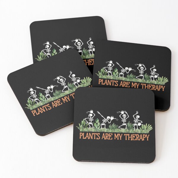Item preview, plants are my therapy, plants lover skeletons, plant lover designed and sold by MyKaiUS.