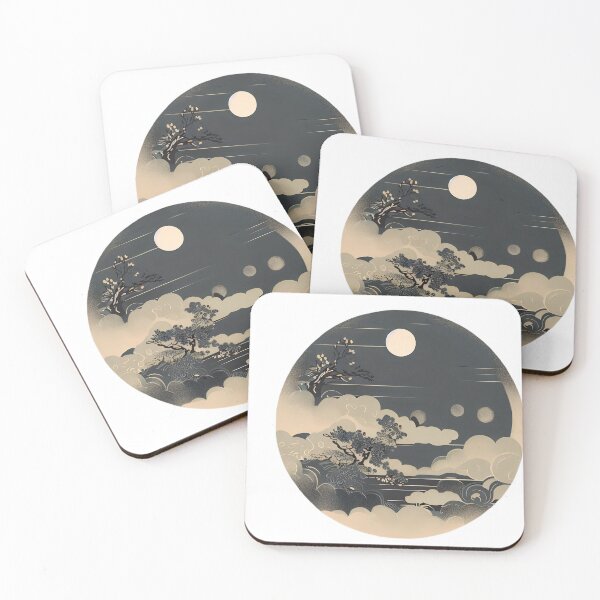 Item preview, Moon night Japanese style  designed and sold by Rinohana.