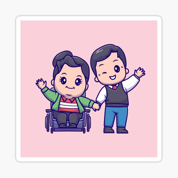 Item preview, Charming Grandfather with Flower Bouquet - Cartoon Vector Icon Illustration designed and sold by hjian8219.