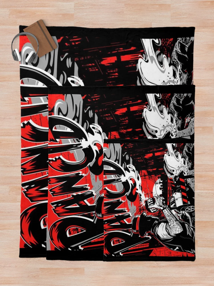 Thumbnail 5 of 6, Throw Blanket, Rancid Rancid Rancid Rancid Rancid Rancid Rancid designed and sold by RobertozCord.