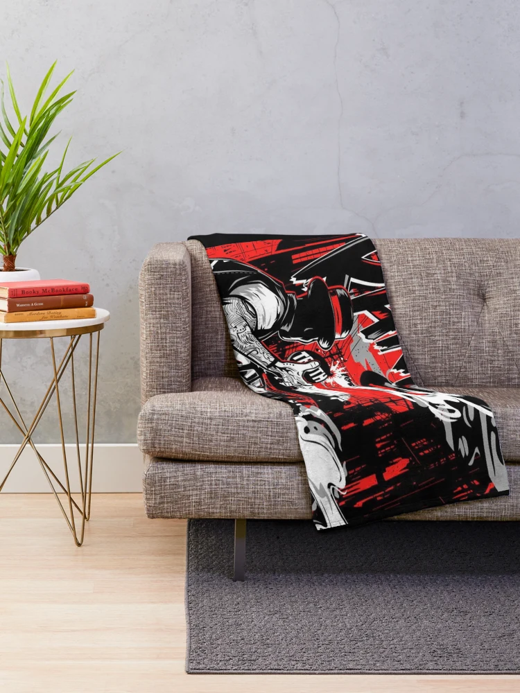 Thumbnail 2 of 6, Throw Blanket, Rancid Rancid Rancid Rancid Rancid Rancid Rancid designed and sold by RobertozCord.