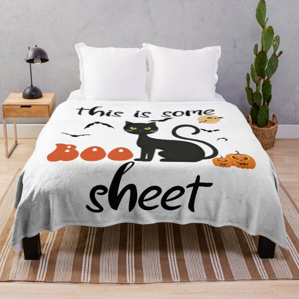 Artikelvorschau, Lustiges Halloween, das ist ein Boo-Blatt-Geist, Retro-Halloween, Halloween-Katze entworfen und verkauft von Mayalogo.