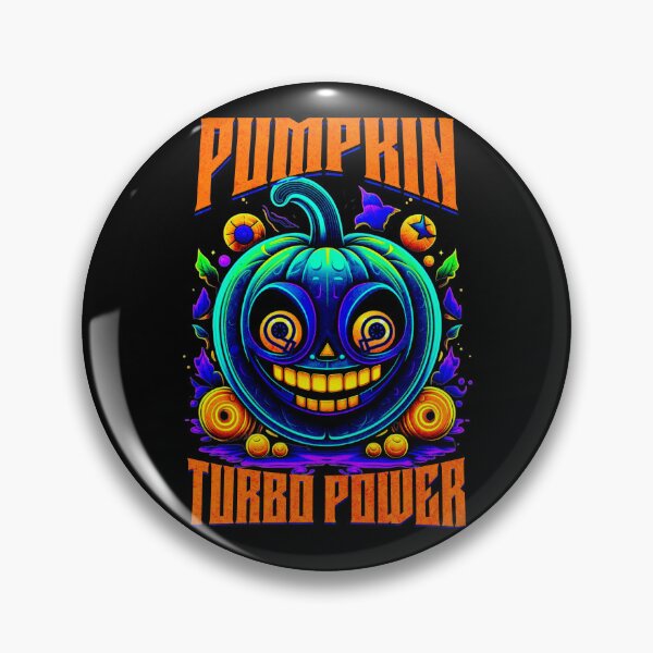 Item preview, Pumpkin Turbo Power Twin Turbo Boost Fast Boosted Speed Fall Autumn Pumpkin Car Racing designed and sold by CarantinedChaos.