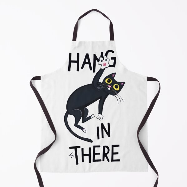 Item preview, Black cat Hang in there designed and sold by ratchawoot.