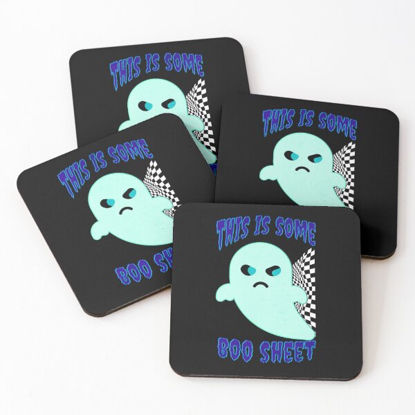 Item preview, This Is Some Boo Sheet Funny Halloween Ghost Scary Checkered Flag Racing Ghost Vibes  designed and sold by CarantinedChaos.
