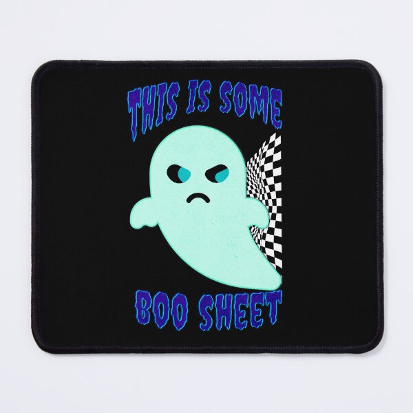 Item preview, This Is Some Boo Sheet Funny Halloween Ghost Scary Checkered Flag Racing Ghost Vibes designed and sold by CarantinedChaos.