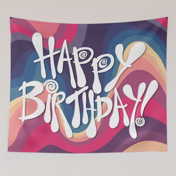Item preview, “Happy Birthday!” 1 | Groovy Digital Design designed and sold by LiseHoltArt.