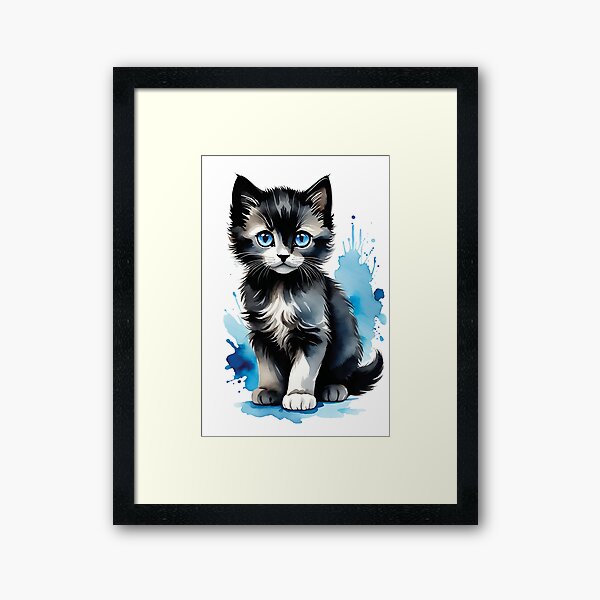Item preview, Cute Kitten - Watercolor designed and sold by Belartee.