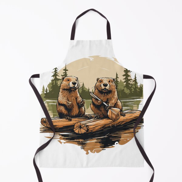 Item preview, Beavers on a log Vintage designed and sold by GhostGolden.