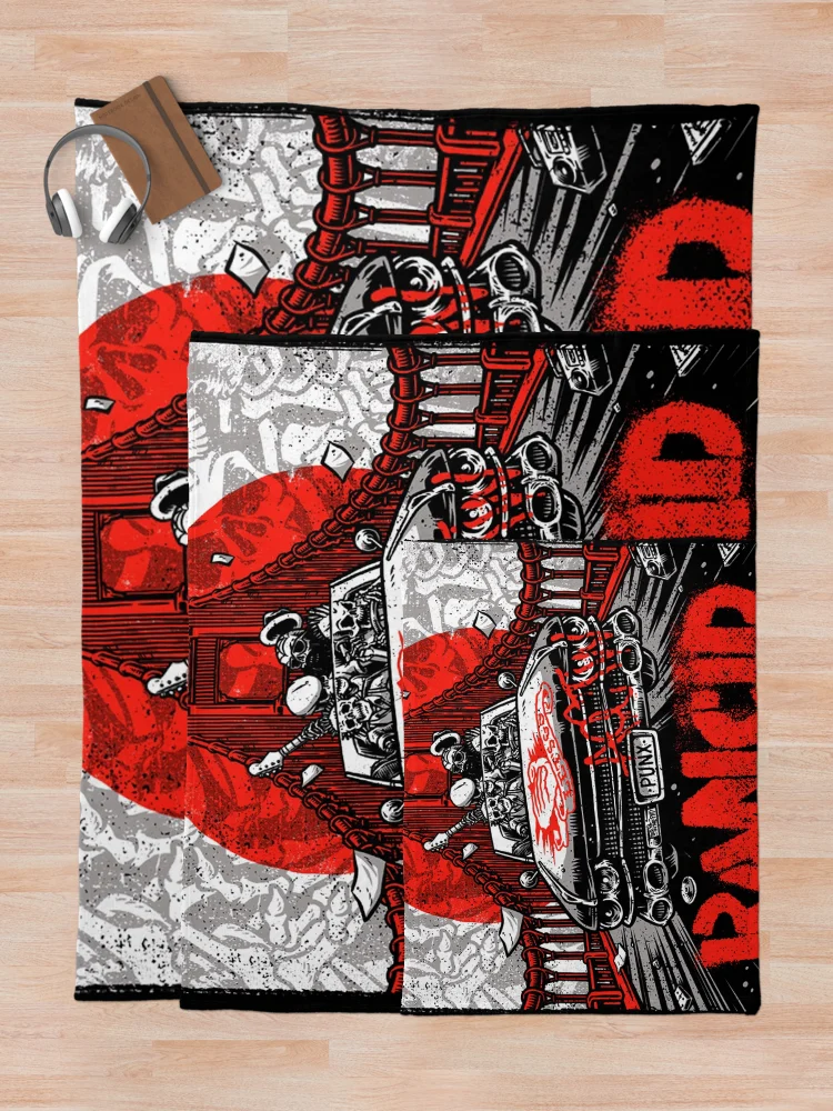 Thumbnail 5 of 6, Throw Blanket, Rancid Rancid Rancid Rancid Rancid Rancid Rancid designed and sold by RobertozCord.