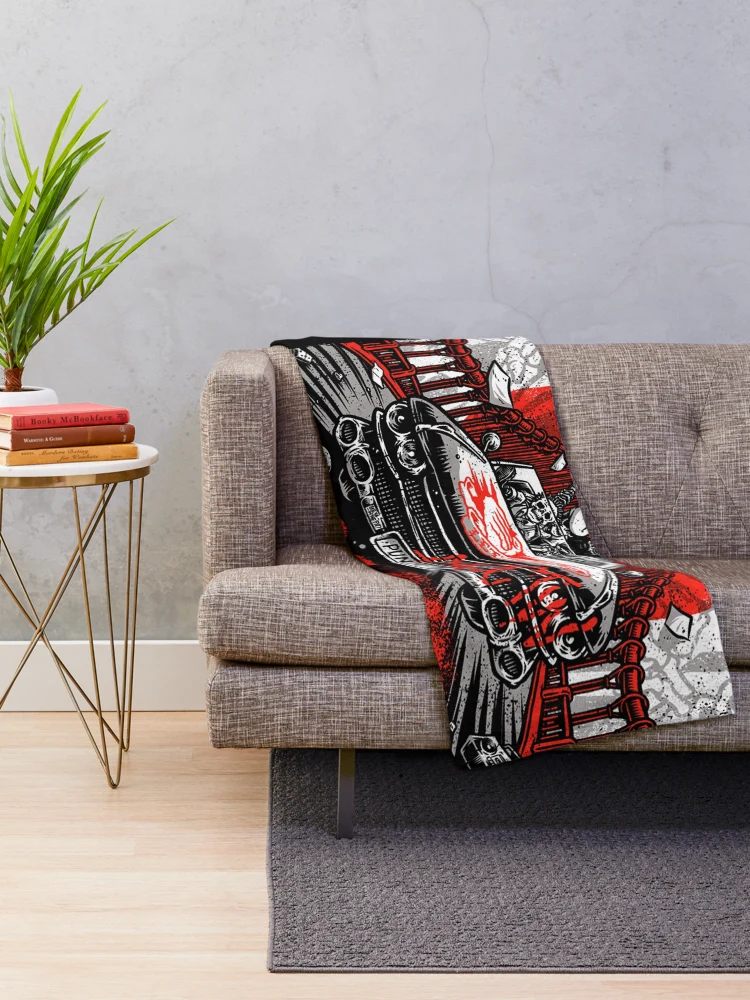 Thumbnail 2 of 6, Throw Blanket, Rancid Rancid Rancid Rancid Rancid Rancid Rancid designed and sold by RobertozCord.