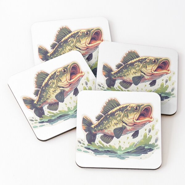 Item preview, Largemouth bass illustration designed and sold by Skeezips.