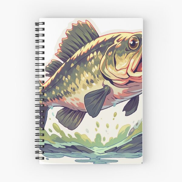 Item preview, Largemouth bass illustration designed and sold by Skeezips.