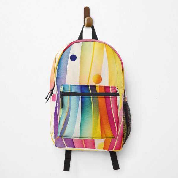 Item preview, Watercolor RAINBOW - Art Deco - PATTERN - Gold Leaf - Rainbow designed and sold by CleverCulture.