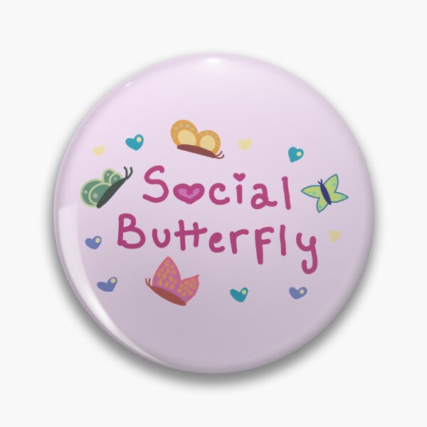 Item preview, Social butterfly cute design designed and sold by Agapeart111.