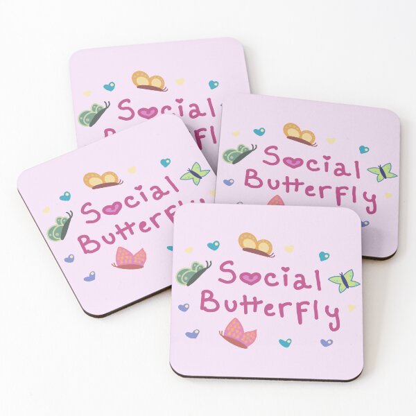 Item preview, Social butterfly cute design designed and sold by Agapeart111.