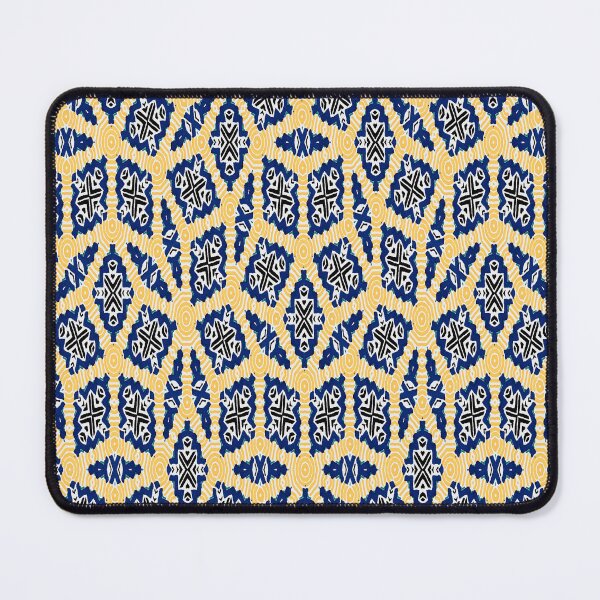 Item preview, Geometrical shapes, Yellow, Blue, White, Patterns, Busy Patterns and Shapes, Diamonds, Squares, Rectangles designed and sold by BirdsnStuff.