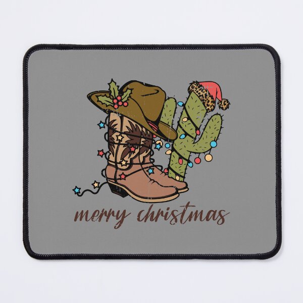 Item preview, Distressed Christmas Country Cowboy Boots designed and sold by ArtMeetsPizza.