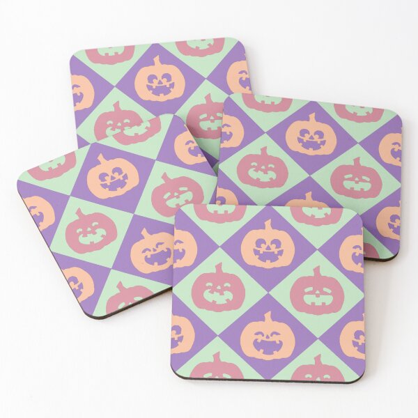 Artikelvorschau, Halloween Jackolantern Style Checkered Purple/Green entworfen und verkauft von KelchKreatives.