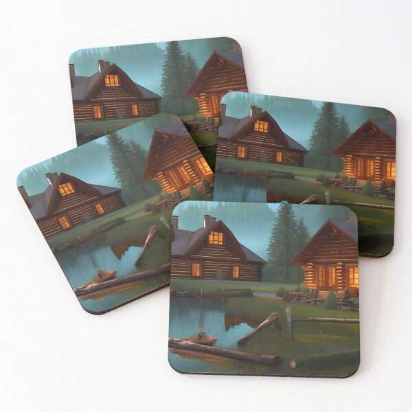 Item preview, Cabins by The Lake designed and sold by Paw's Arts.