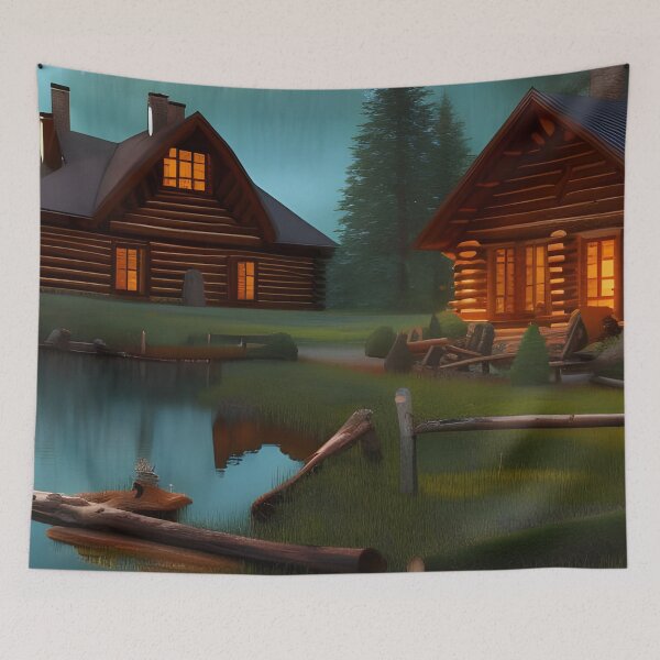 Item preview, Cabins by The Lake designed and sold by Paw's Arts.