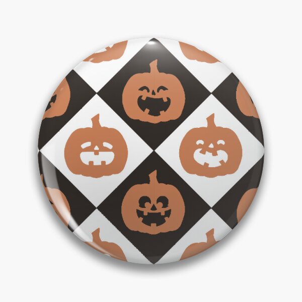 Item preview, Halloween Jacklolantern Style Checkered Black/White designed and sold by KelchKreatives.