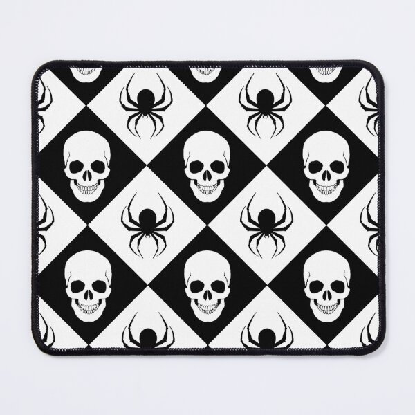Item preview, Halloween Style Checkered Skull/Spider Black/White designed and sold by KelchKreatives.