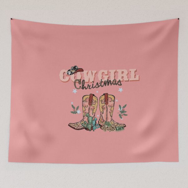 Item preview, Cowgirl Christmas Western Cowboy Boots designed and sold by ArtMeetsPizza.