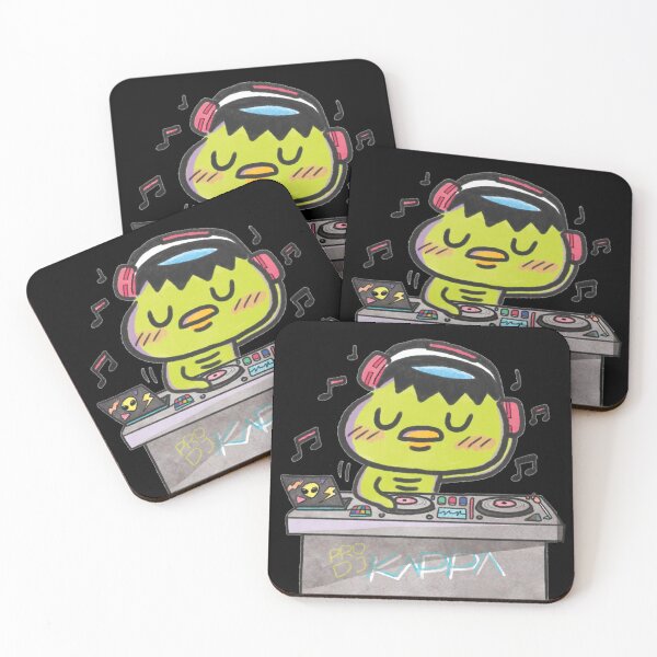 Item preview, Cute Japanese folklore creature Kappa yokai being DJ designed and sold by OzzyMac.