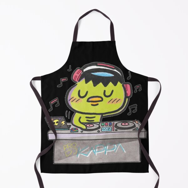 Item preview, Cute Japanese folklore creature Kappa yokai being DJ designed and sold by OzzyMac.