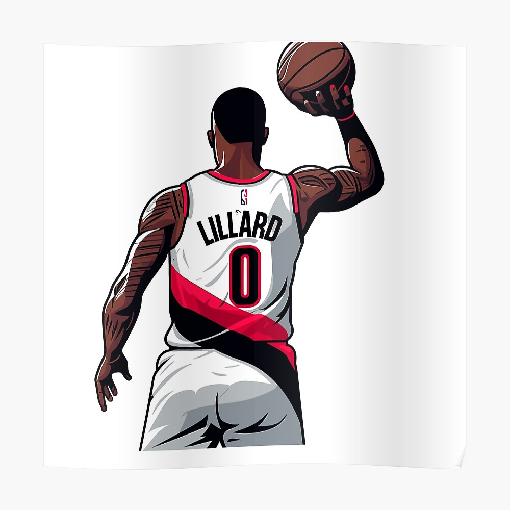 Damian Lillard Basketball Paper Poster Trail Blazers - Damian Lillard -  Posters and Art Prints