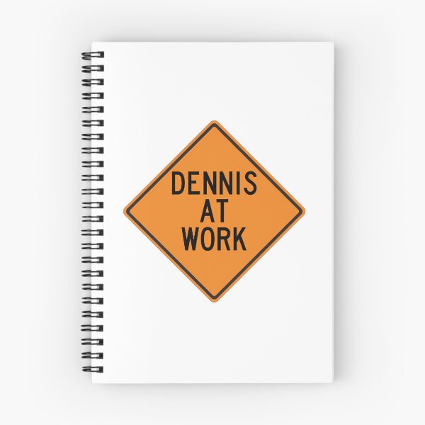 Item preview, Dennis at Work Funny Personalized Warning Sign designed and sold by Wurmbone.