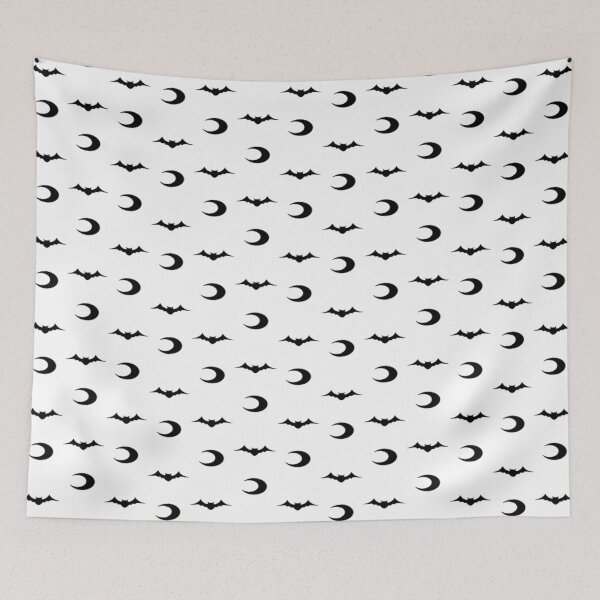 Item preview, Halloween Style Arrow Bat/Moon Black/White designed and sold by KelchKreatives.