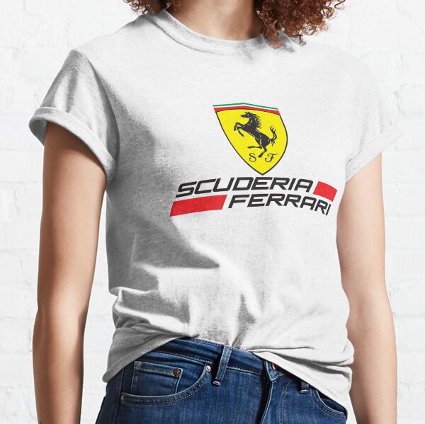 Camiseta Scuderia Ferrari Oficial Cuello V. Color rojo