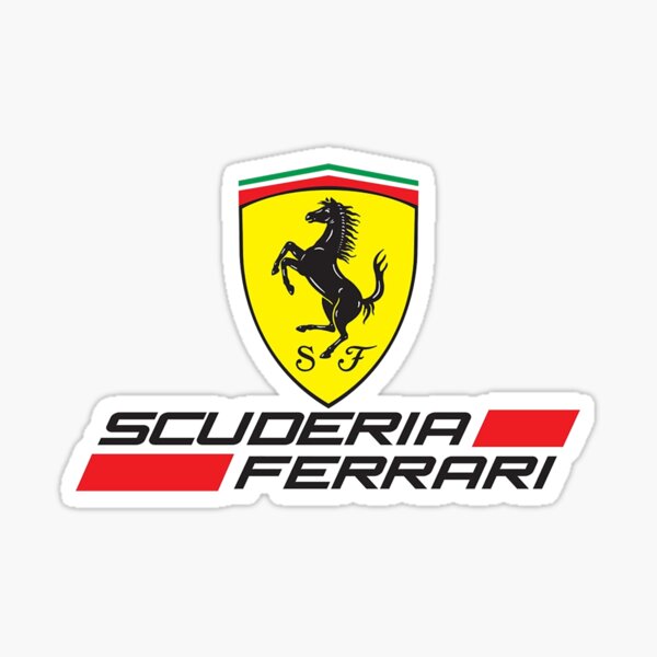 Ferrari Aufkleber Logo bunt - TenStickers