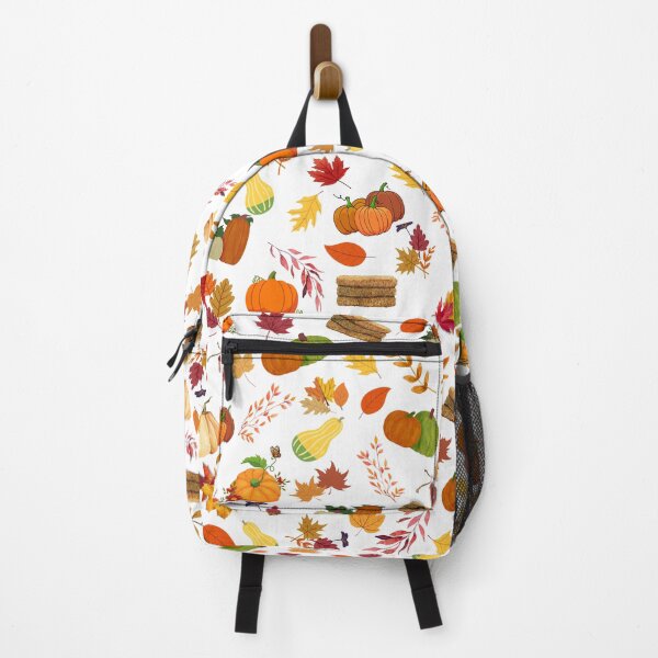 Item preview, Fall Pattern - Pumpkins, Leaves, Bales of Hay designed and sold by MamaCarmody.