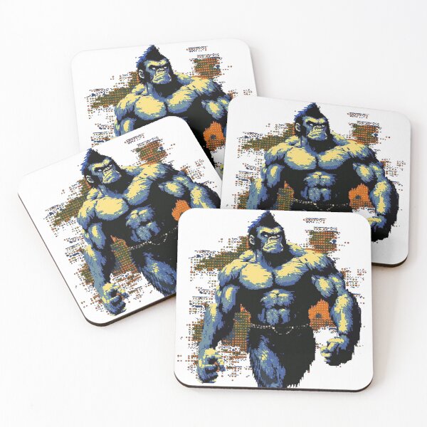 Item preview, 8 BIT ART - GORILLA  designed and sold by CleverCulture.