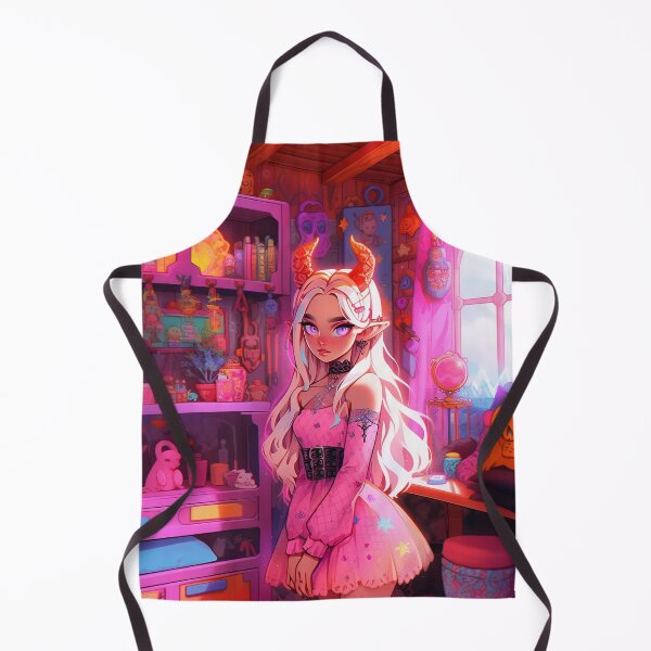 Item preview, Cute Demon Anime Girl in her Bedroom designed and sold by bubblegoth.