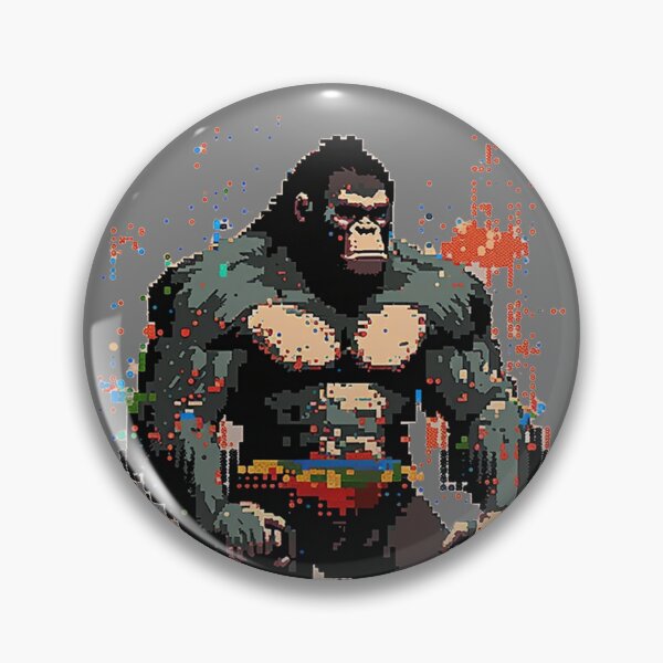 Item preview, 8 BIT ART - GORILLA  designed and sold by CleverCulture.