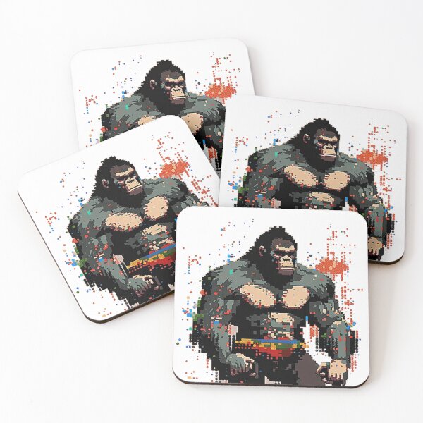 Item preview, 8 BIT ART - GORILLA  designed and sold by CleverCulture.