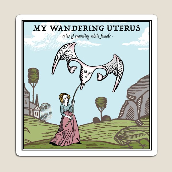 My Wandering Uterus - square version Magnet