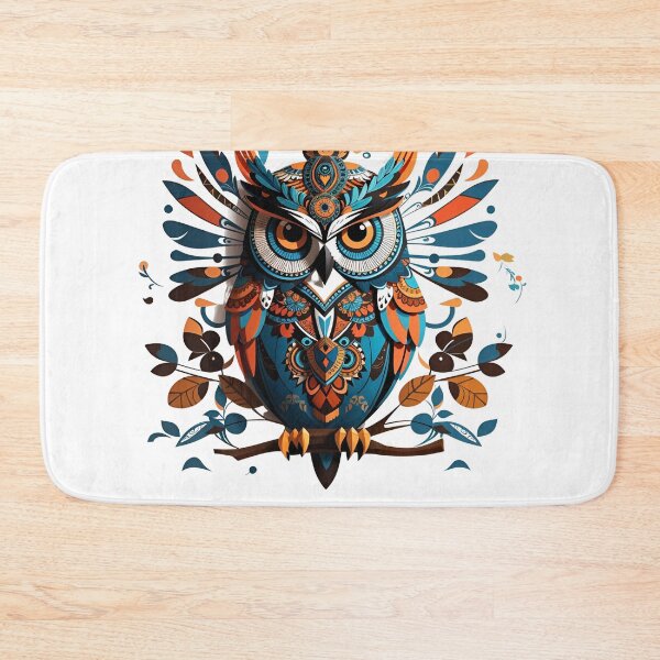Item preview, Aztec Wisdom: Colorful Owl Illustration designed and sold by irosh madushan.