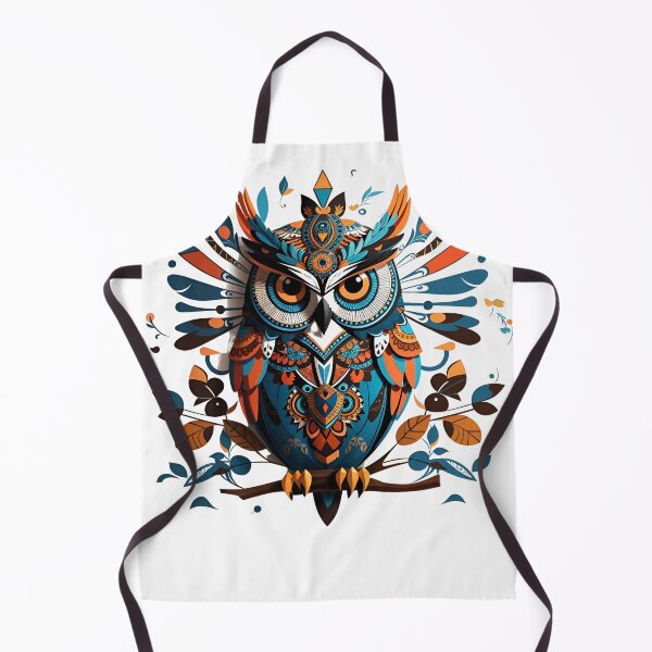 Item preview, Aztec Wisdom: Colorful Owl Illustration designed and sold by irosh madushan.