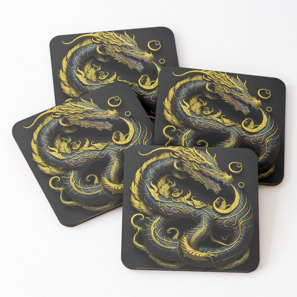 Item preview, "Serpentine Elegance: Sorting Artistry in the 2D Logo of a Black Background Serpent Statue" designed and sold by Best-Art-32.