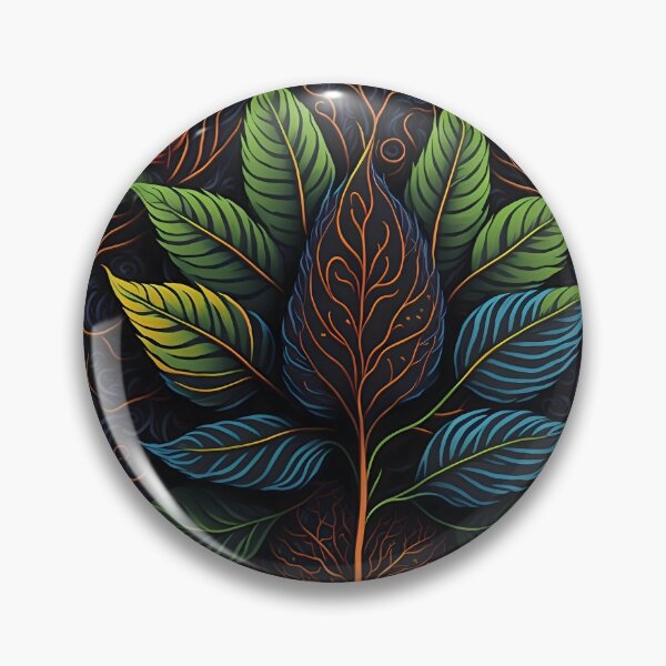 Item preview,  "Harmonious Elegance: 2D Bodhi Leaf Statue Logo Shines on a Black Canvas" designed and sold by Best-Art-32.