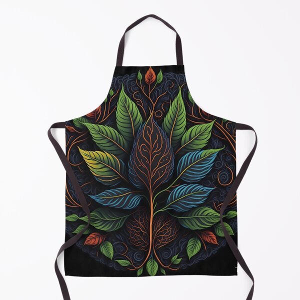 Item preview,  "Harmonious Elegance: 2D Bodhi Leaf Statue Logo Shines on a Black Canvas" designed and sold by Best-Art-32.